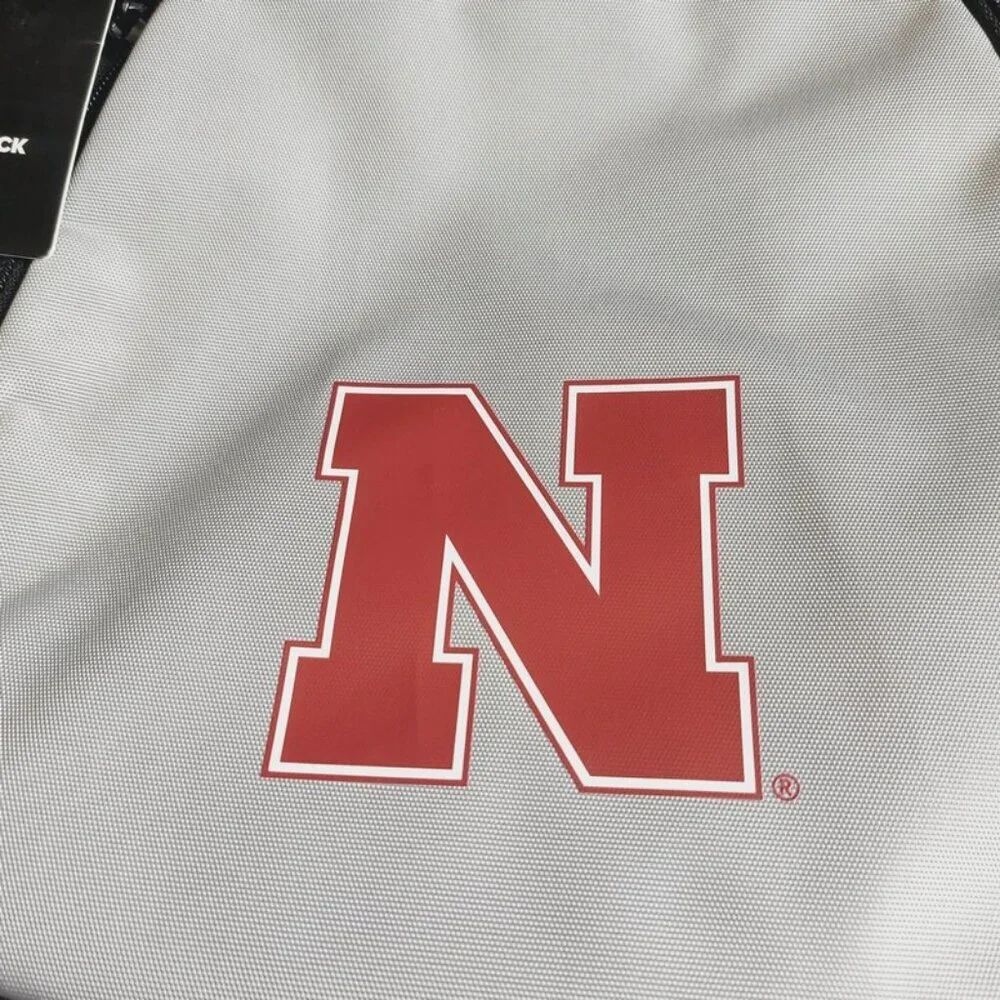 adidas Nebraska Cornhuskers 5-Star Team 2 Laptop Backpack 14 x 9 x 20 Gray Red